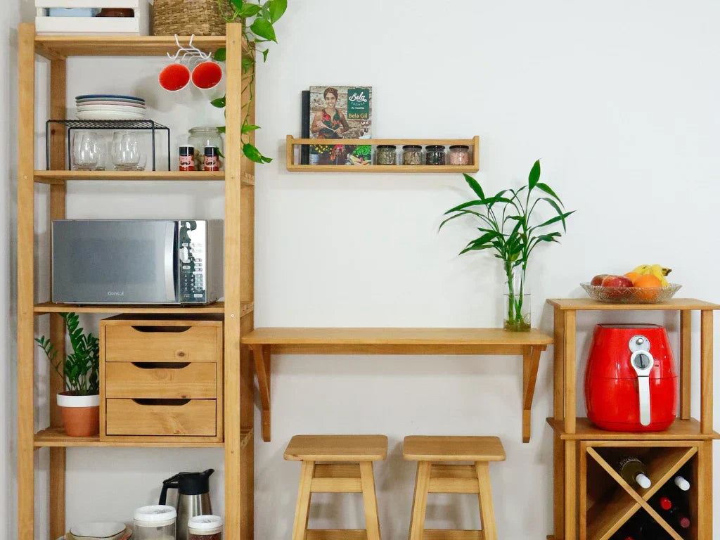 Cozinha alugada? Soluções práticas sem móveis planejados!