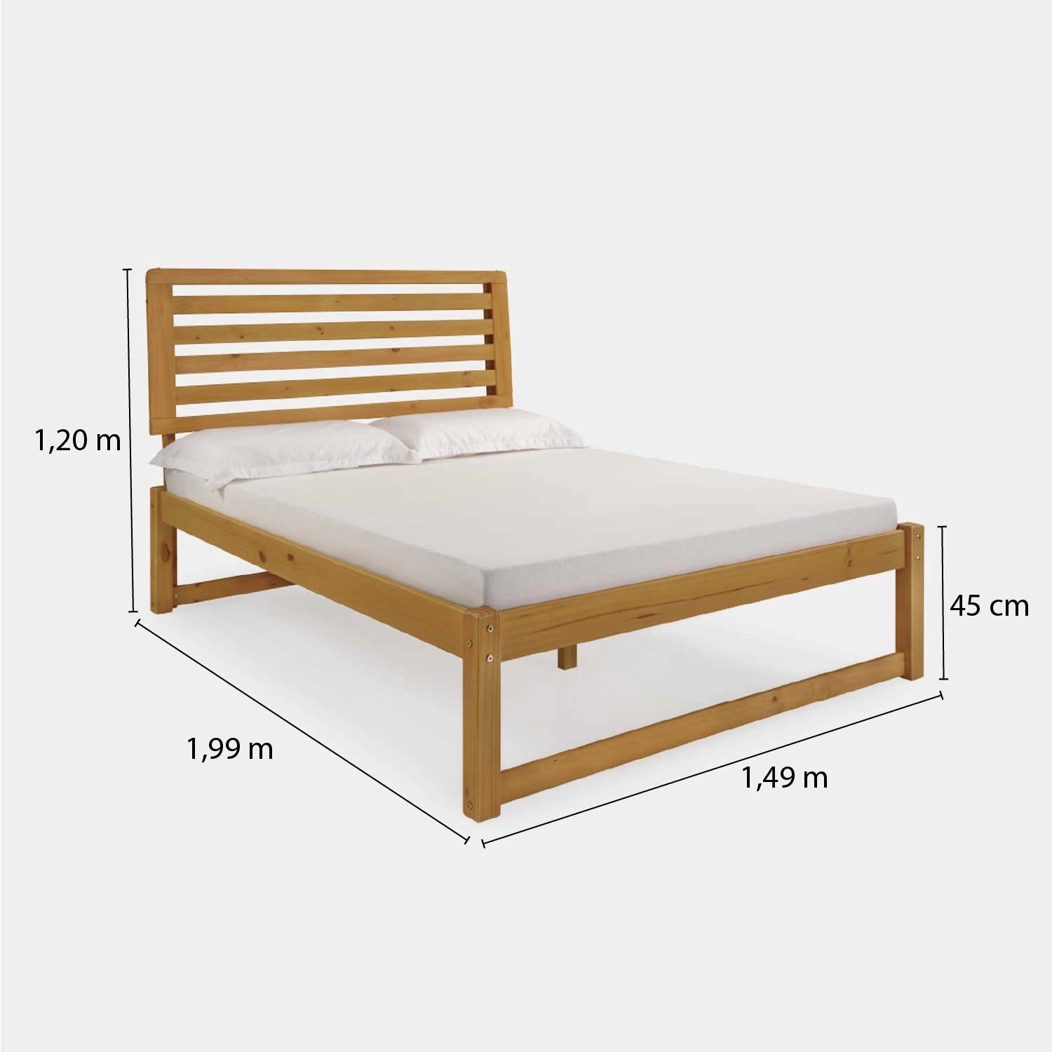 Cama de Madeira Morada Completa!