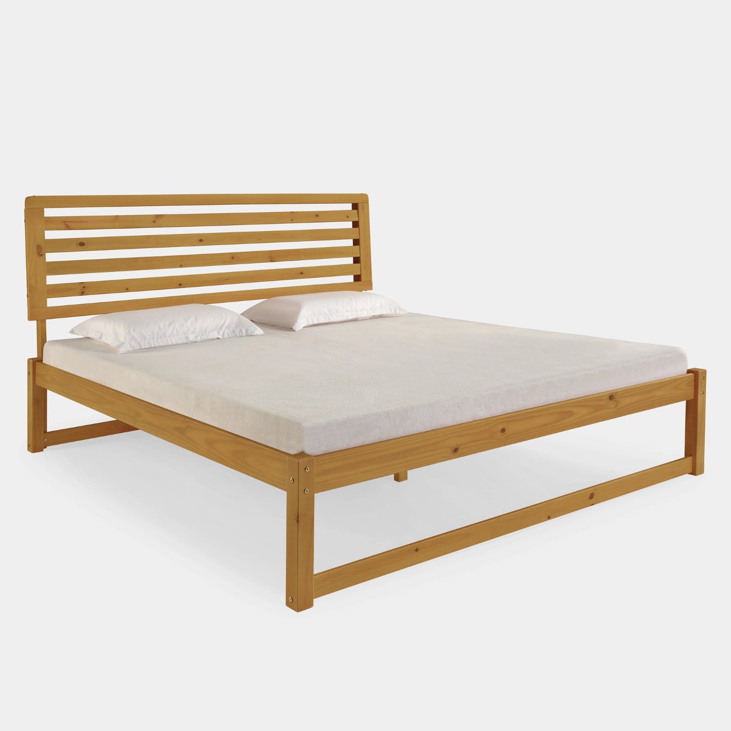 Cama de Madeira Morada Completa!