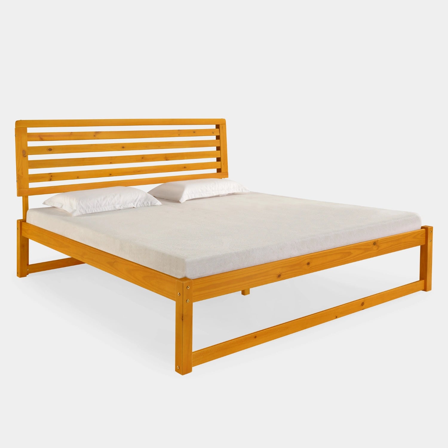 Cama de Madeira Morada Completa!