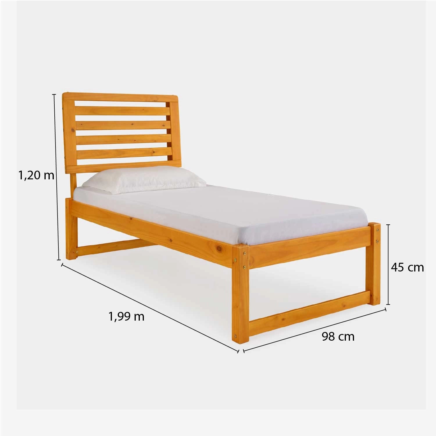 Cama de Madeira Morada Completa!