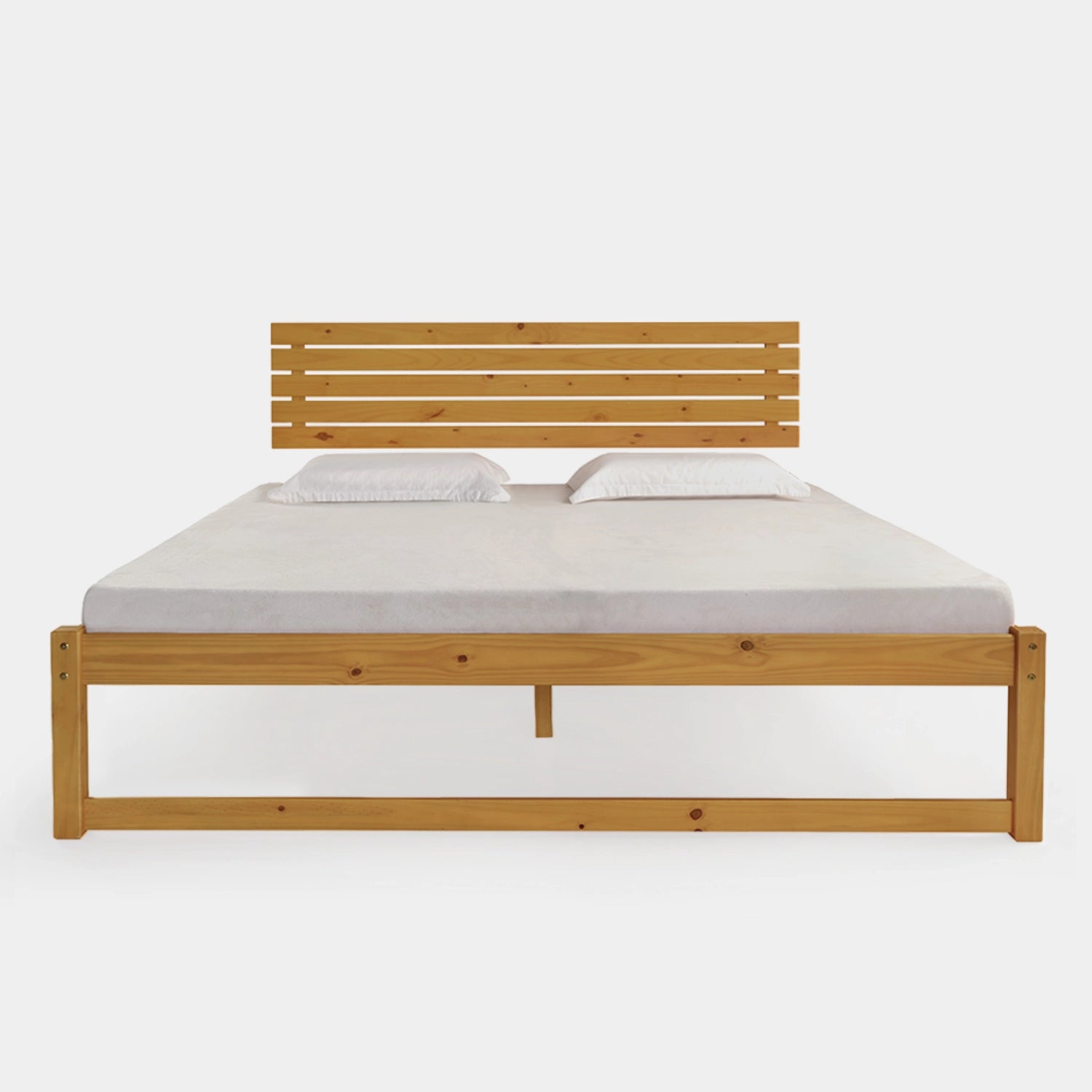 Cama de Madeira Morada com Cabeceira!