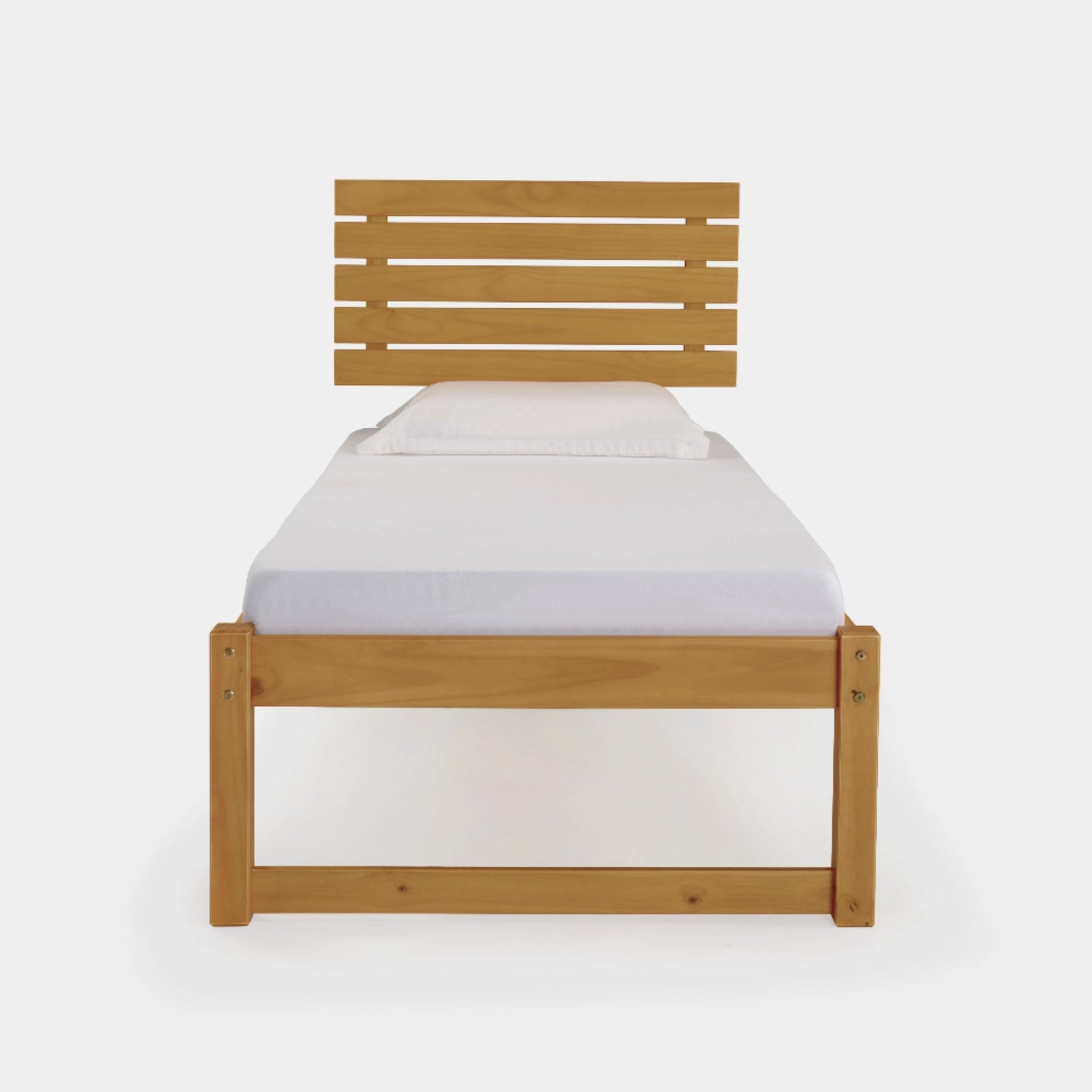 Cama de Madeira Morada com Cabeceira!