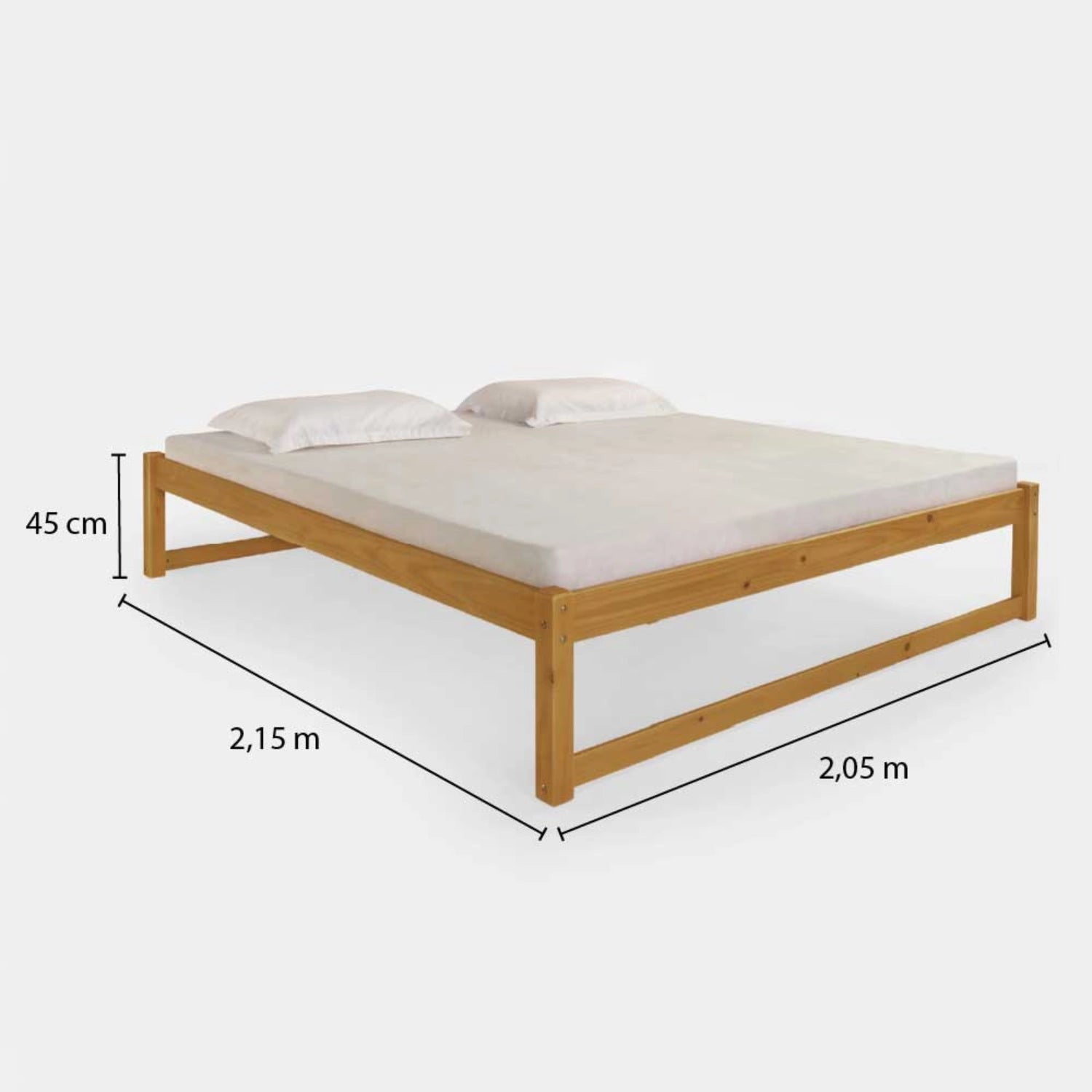 Cama de Madeira Morada Completa!