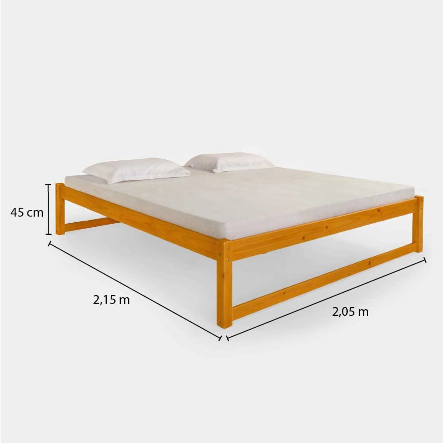 Cama de Madeira Morada Completa!