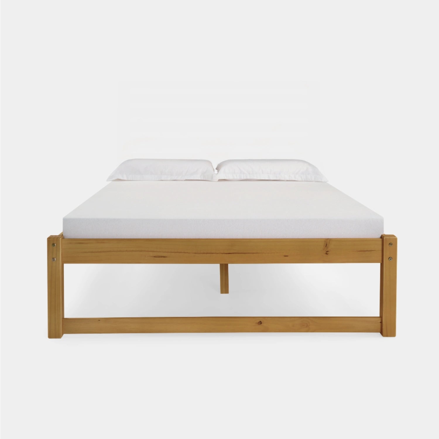 Cama de Madeira Morada com Cabeceira!