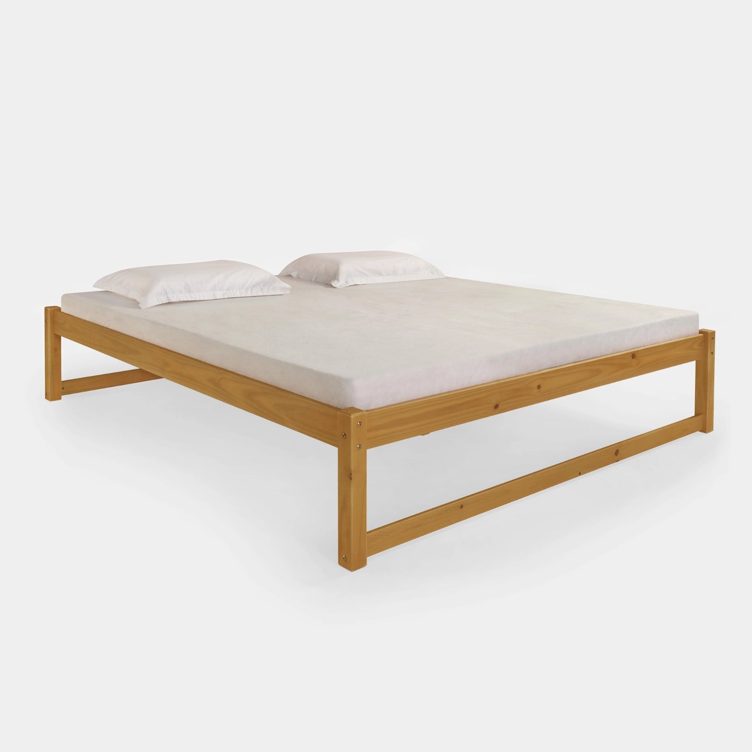 Cama de Madeira Morada Completa!