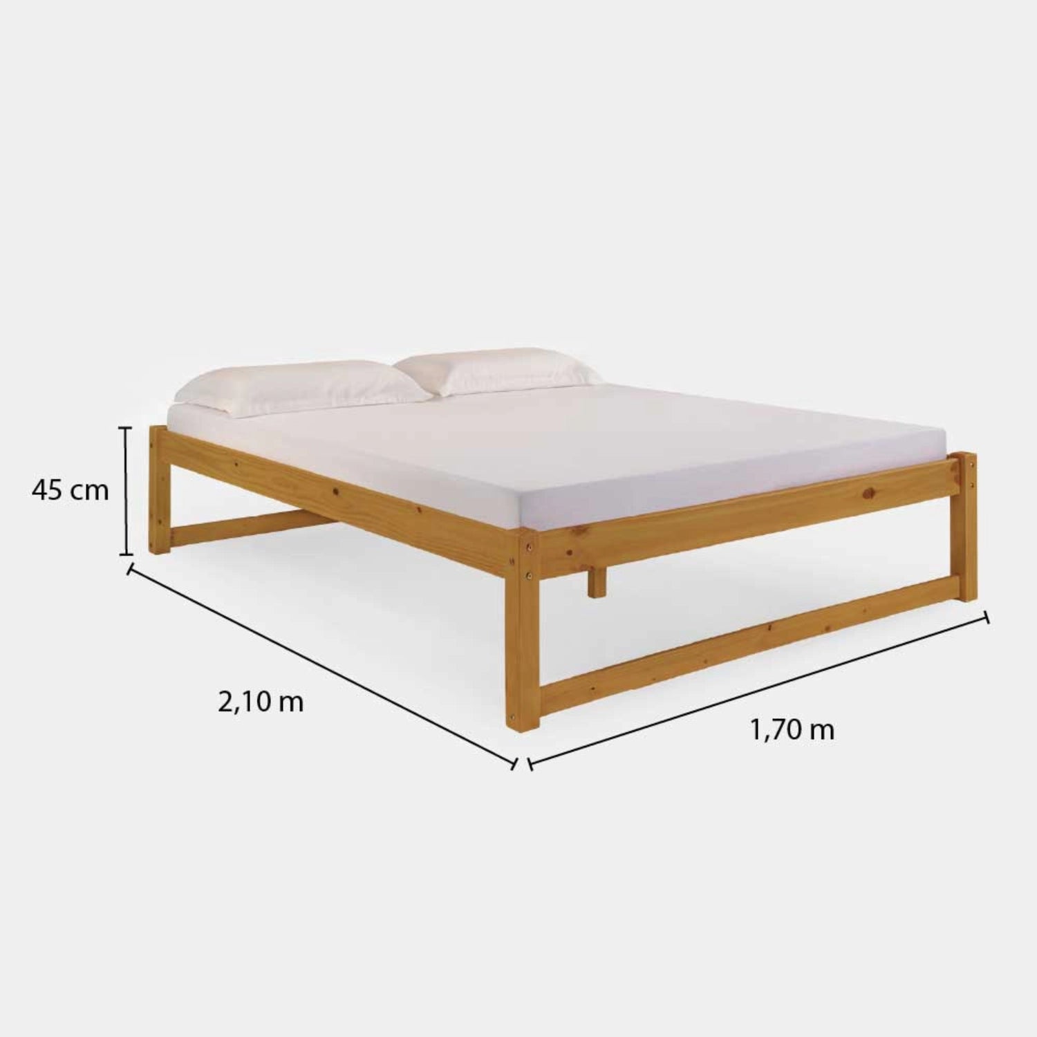 Cama de Madeira Morada Completa!