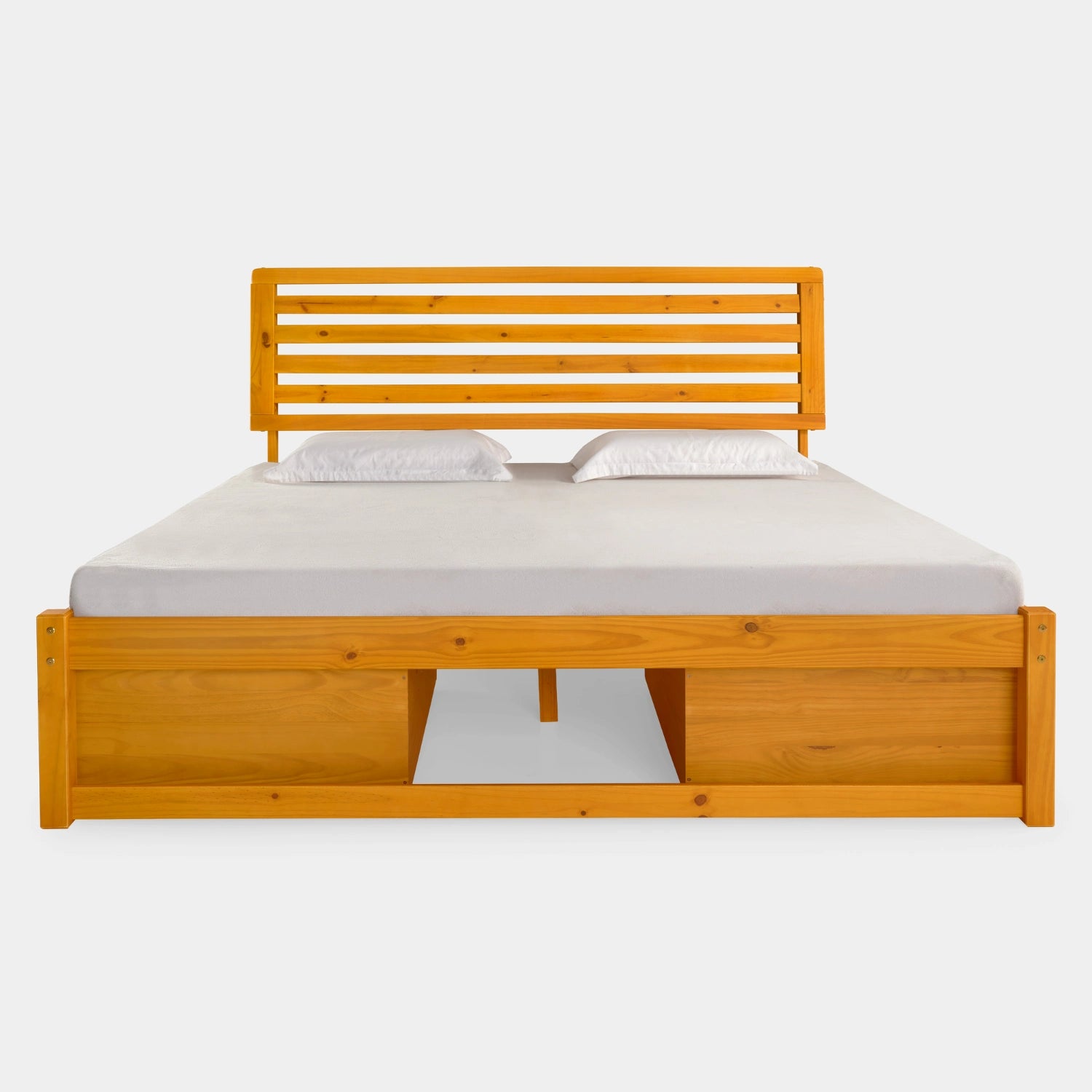 Cama de Madeira Morada com Cabeceira!