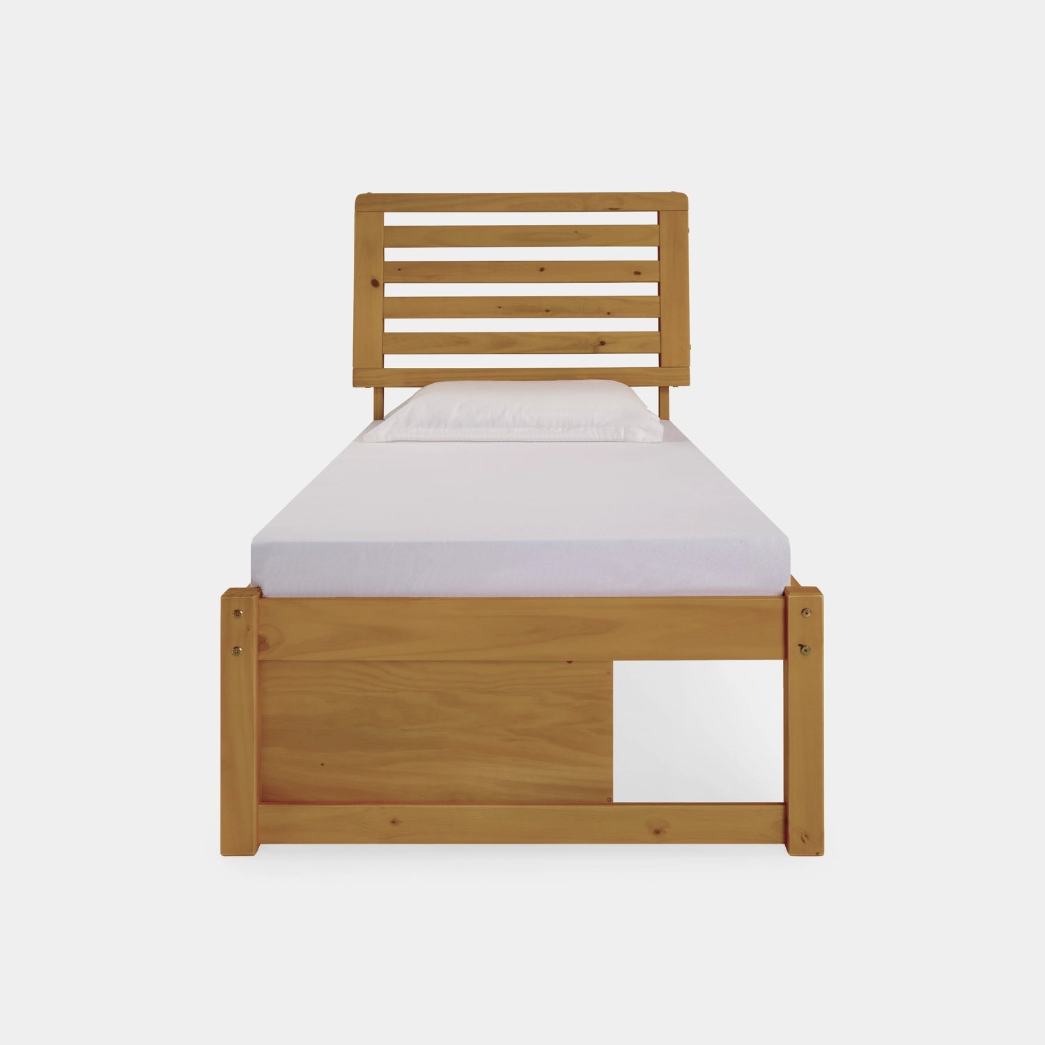 Cama de Madeira Morada com Cabeceira!
