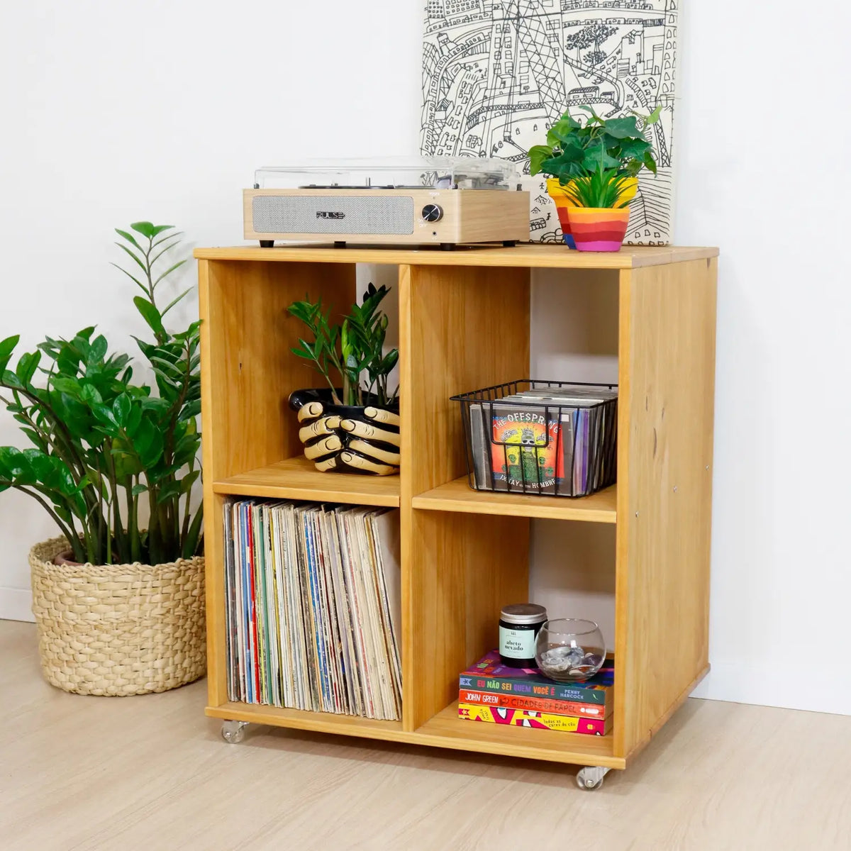 Estante Cubo Quatro Vinil!