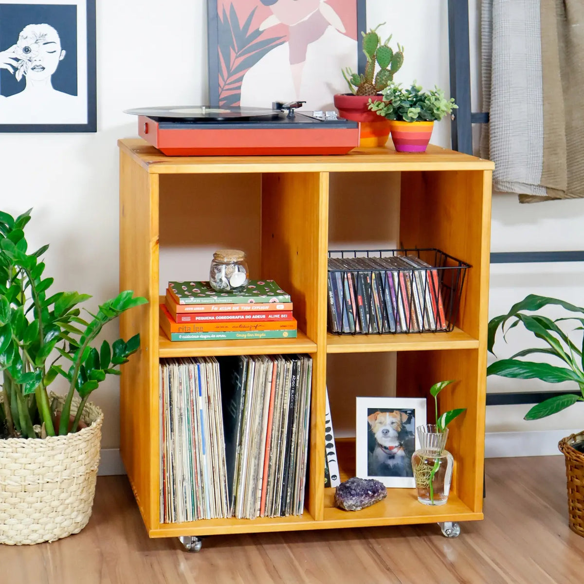 Estante Cubo Quatro Vinil!