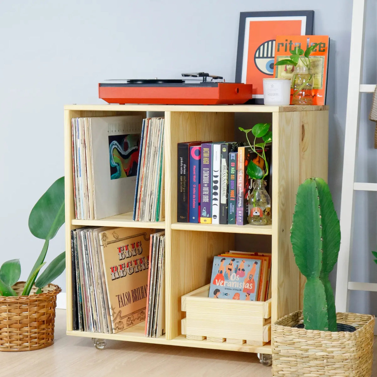 Estante Cubo Quatro Vinil!