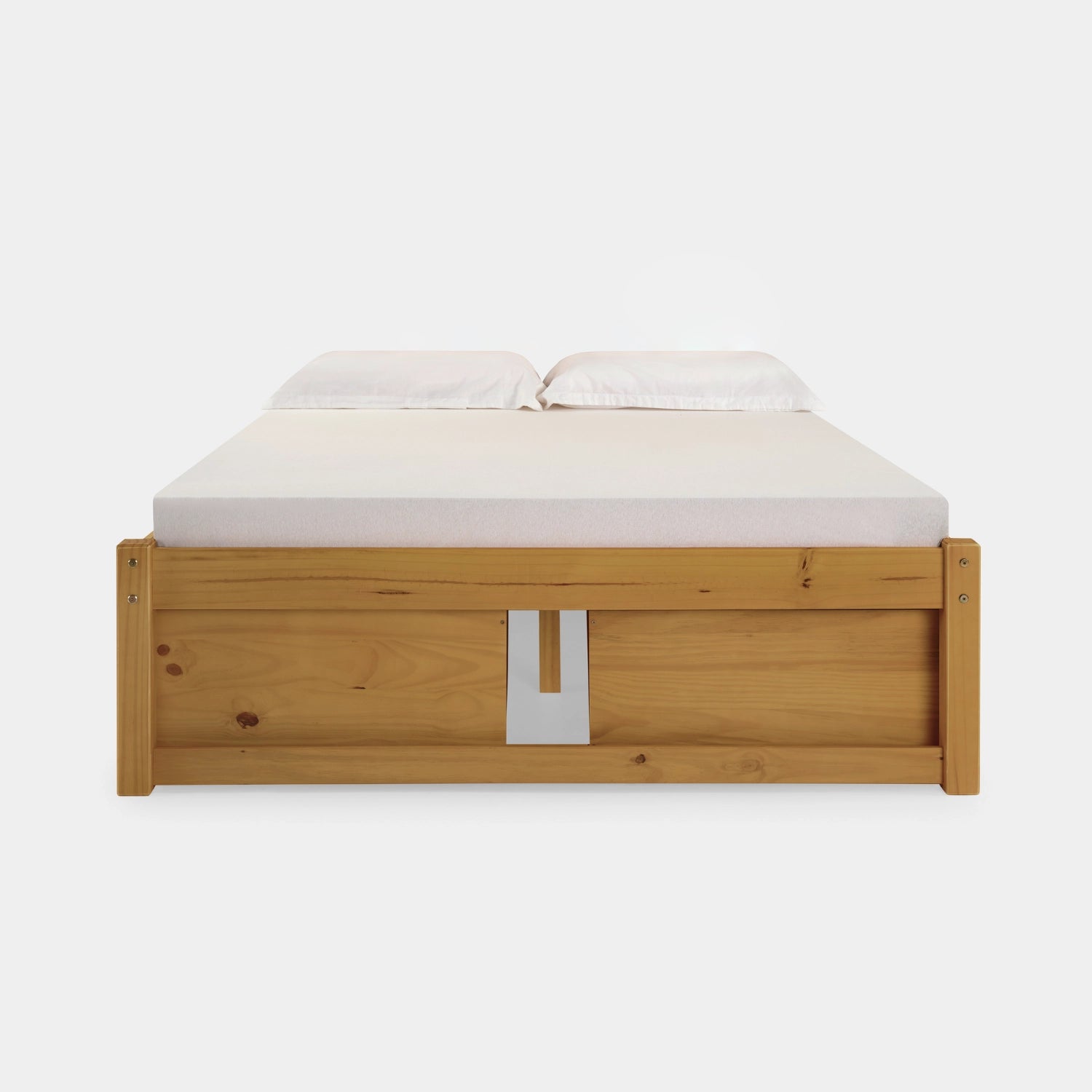 Cama de Madeira Morada com Cabeceira!