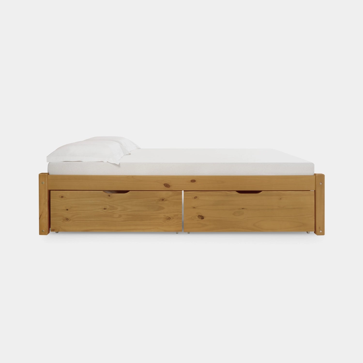 Cama de Madeira Morada com Cabeceira!