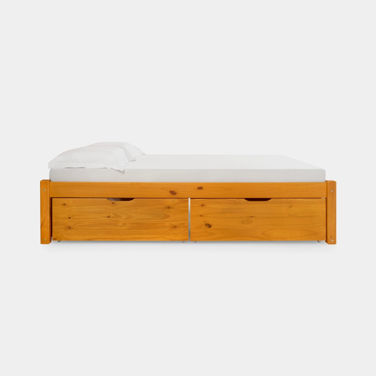 Cama de Madeira Morada com Cabeceira!