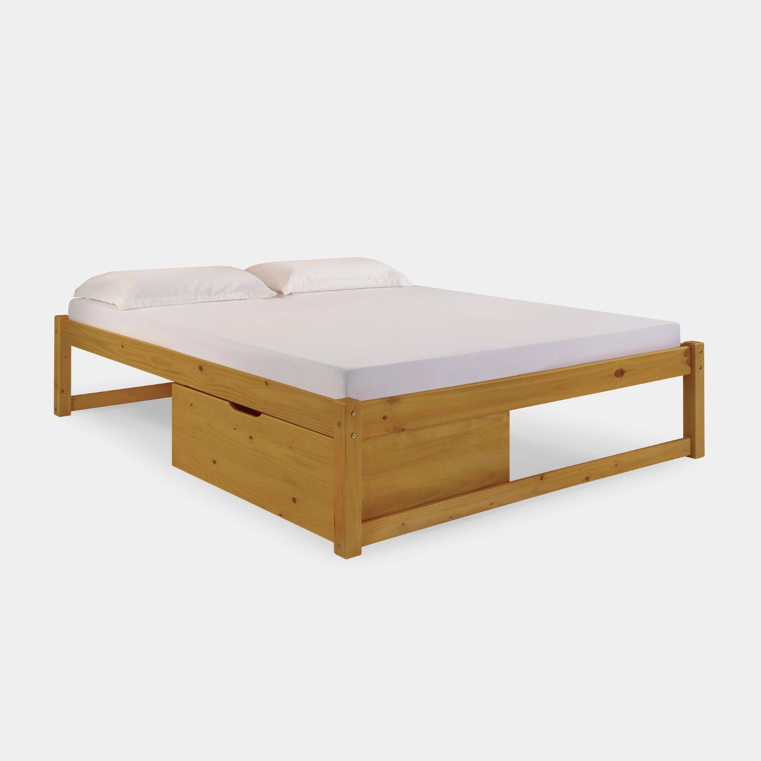 Cama de Madeira Morada Completa!