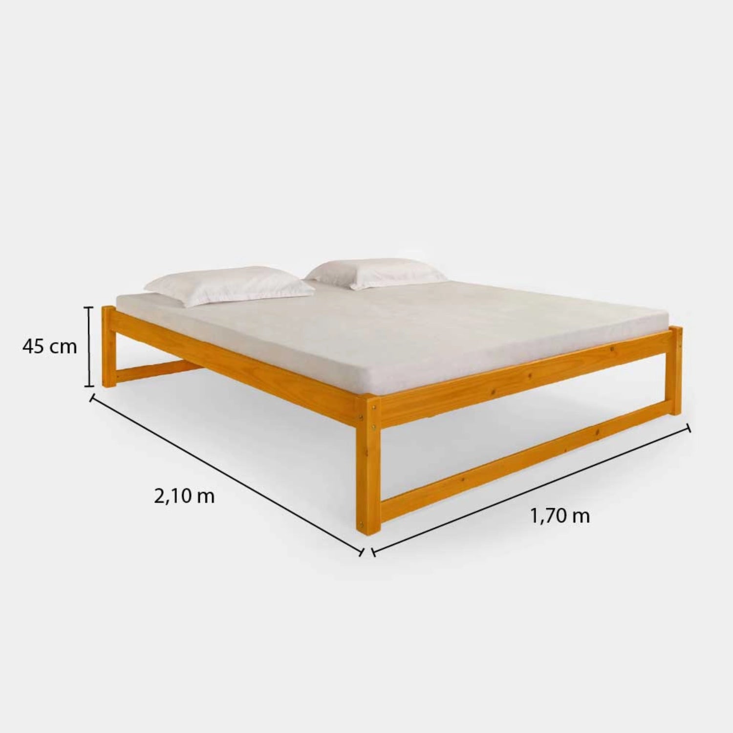Cama de Madeira Morada Completa!
