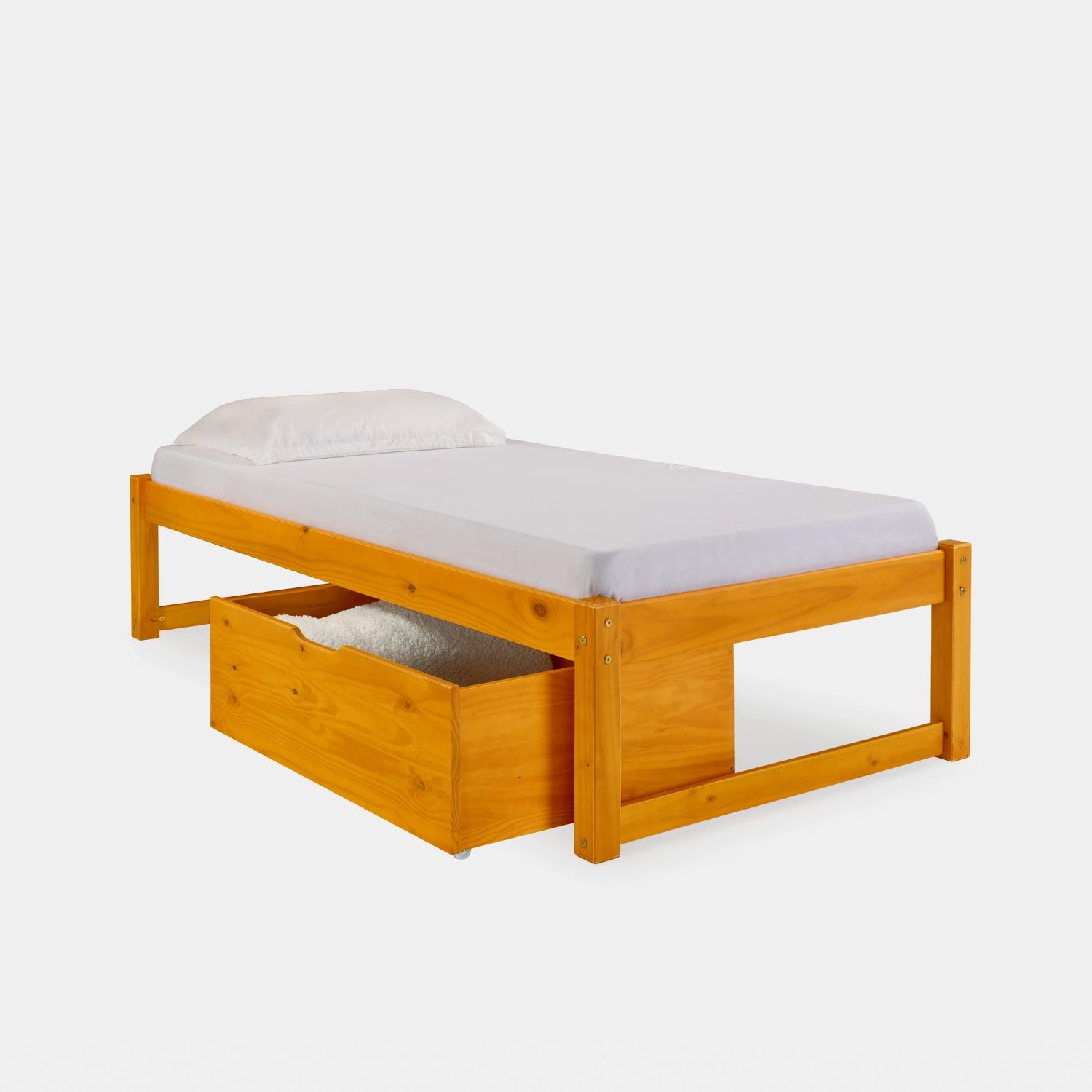 Cama de Madeira Morada Completa!