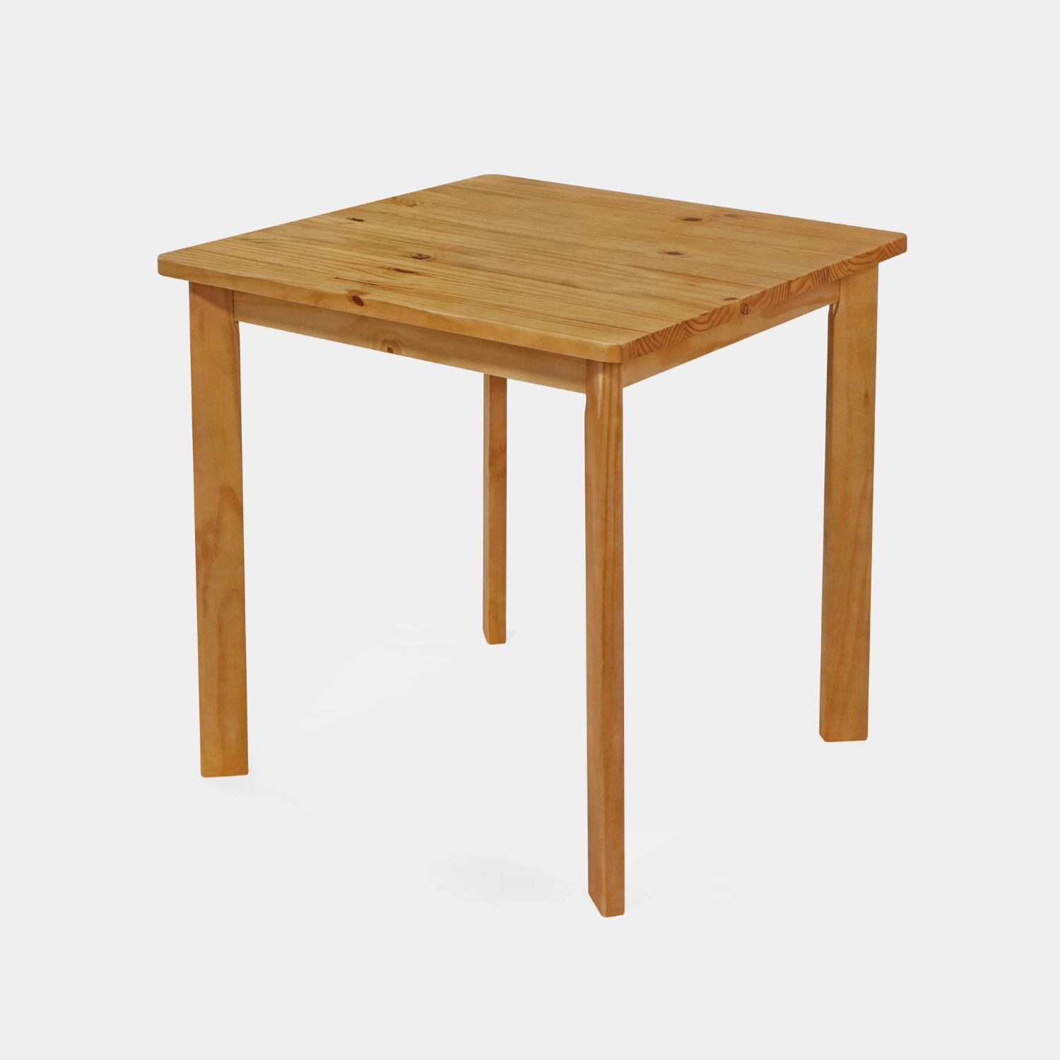 Conjunto Mesa de Madeira Quadrada Listras com 2 Cadeiras Brasileiras!