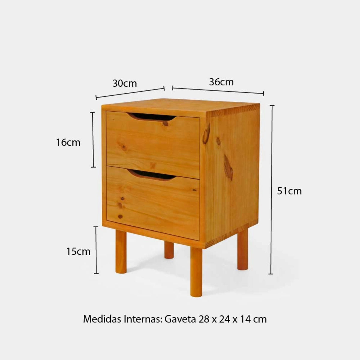 Mesa Lateral Gaveteiro com Pés Palitos!