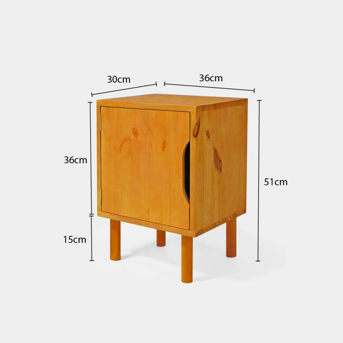 Mesa Lateral com Porta com Pés Palitos!