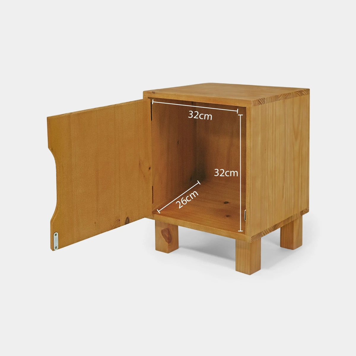Mesa Lateral com Porta com Pés Quadrados!