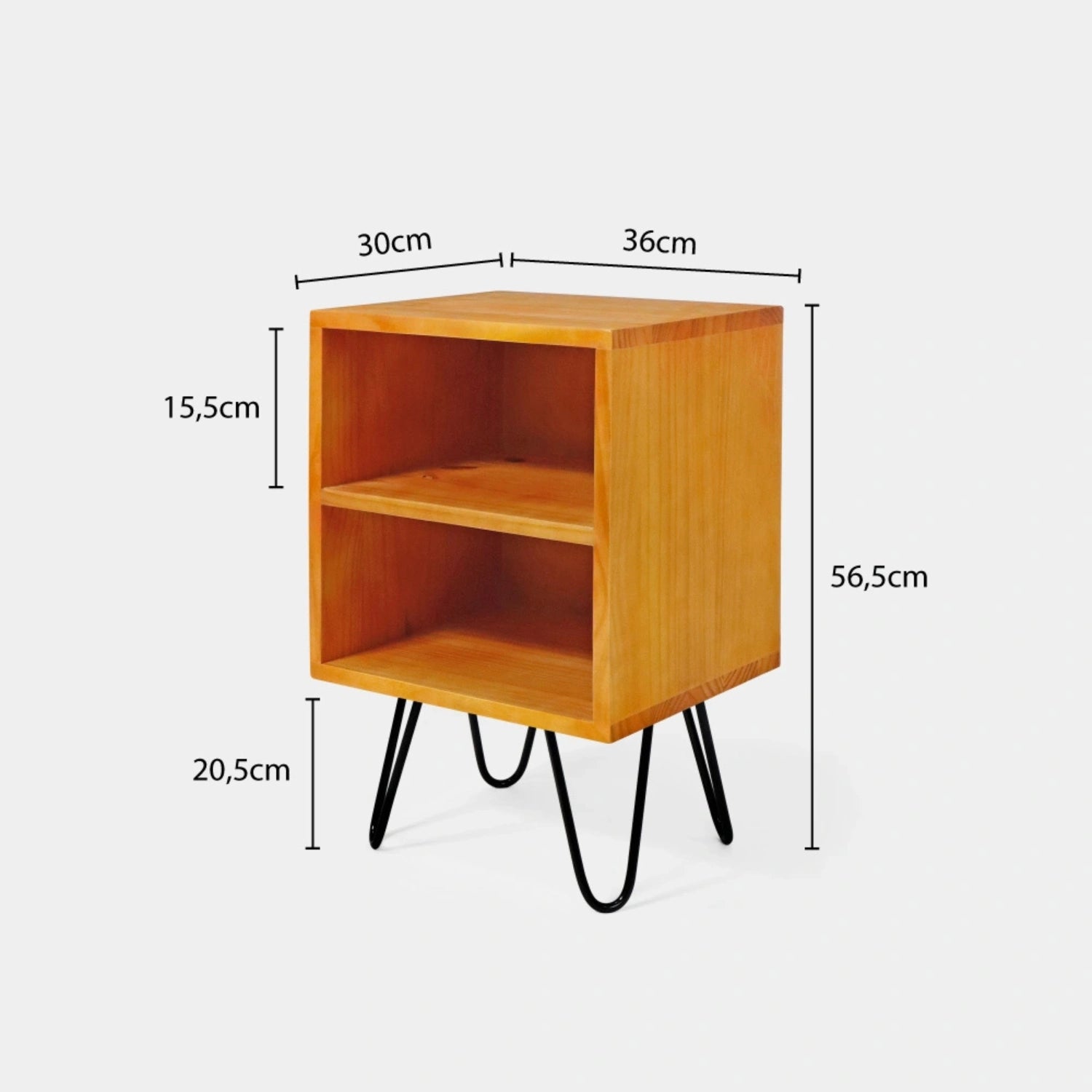Mesa Lateral Prateleira com Pés de Ferro!