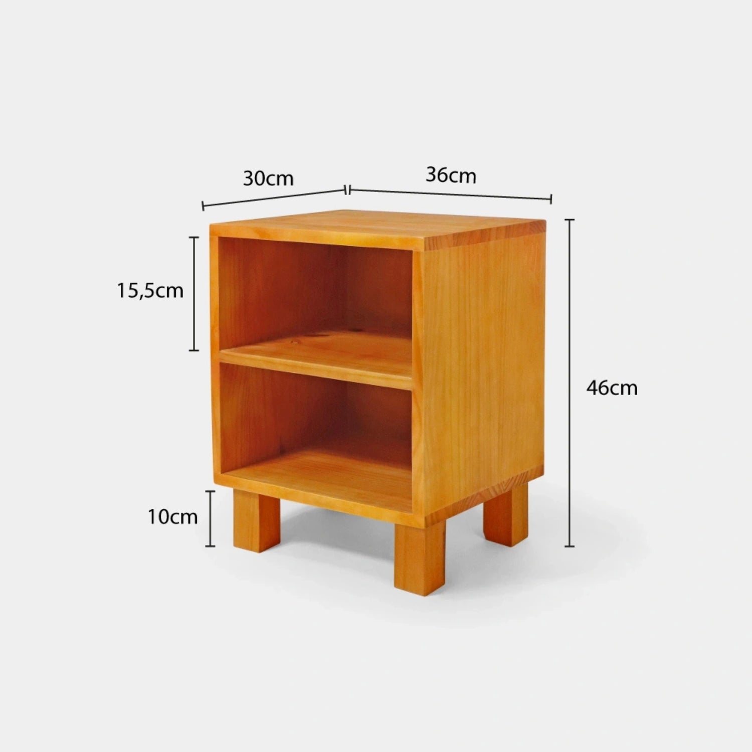 Mesa Lateral Prateleira com Pés Quadrados!