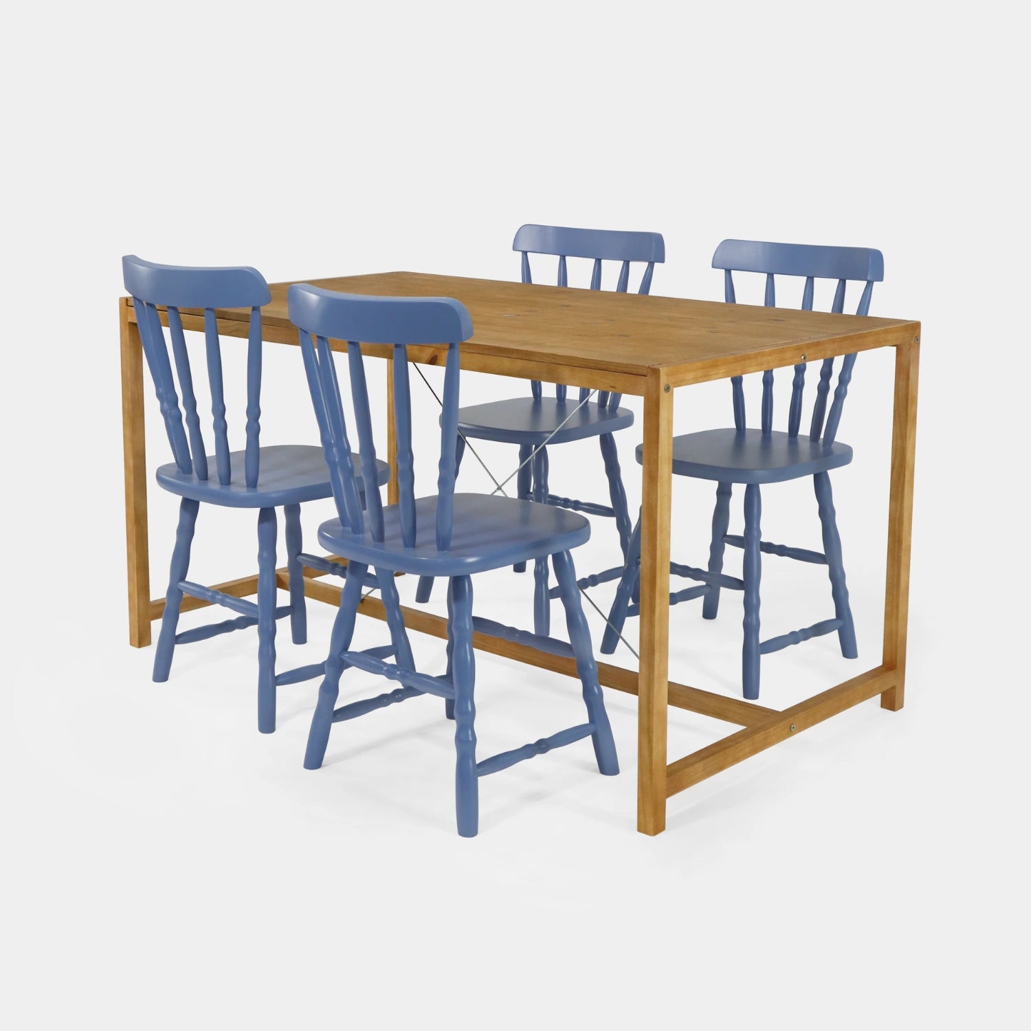 Conjunto Mesa de Jantar Loft com 4 Cadeiras Brasileiras!