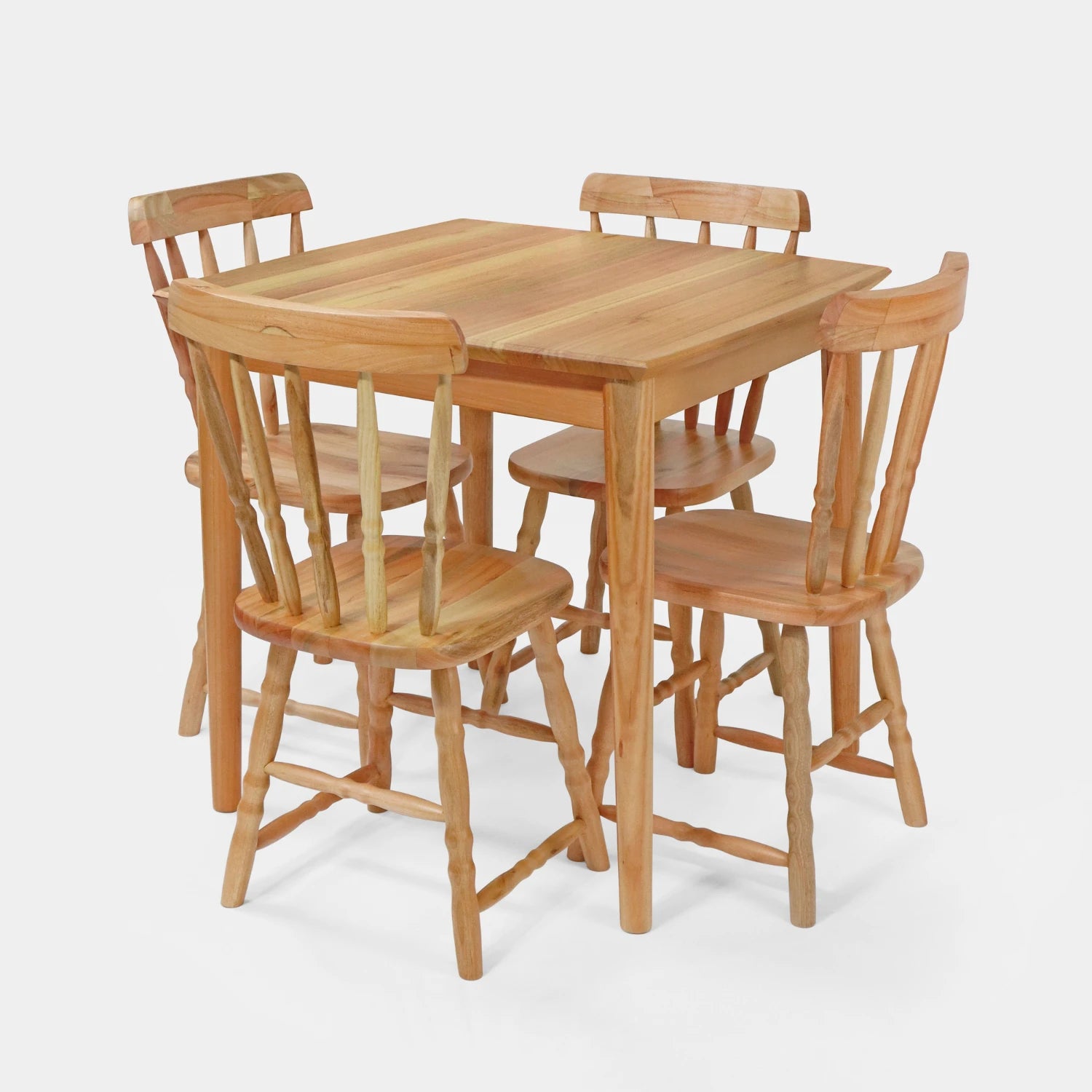 Conjunto Mesa de Jantar Zen Quadrada com 4 Cadeiras Brasileiras!
