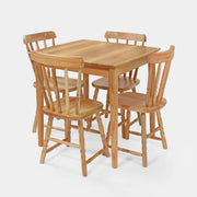 Conjunto Mesa de Jantar Zen Quadrada com 4 Cadeiras Brasileiras!