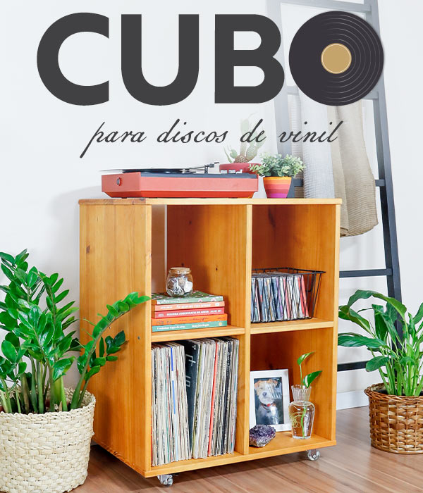 Estante Cubo Quatro para Discos de Vinil!